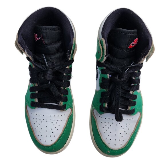 Nike Air Jordan 1 Retro High Lucky Green White CU0449-300 Sneakers Shoes 1.5Y - Picture 3 of 10